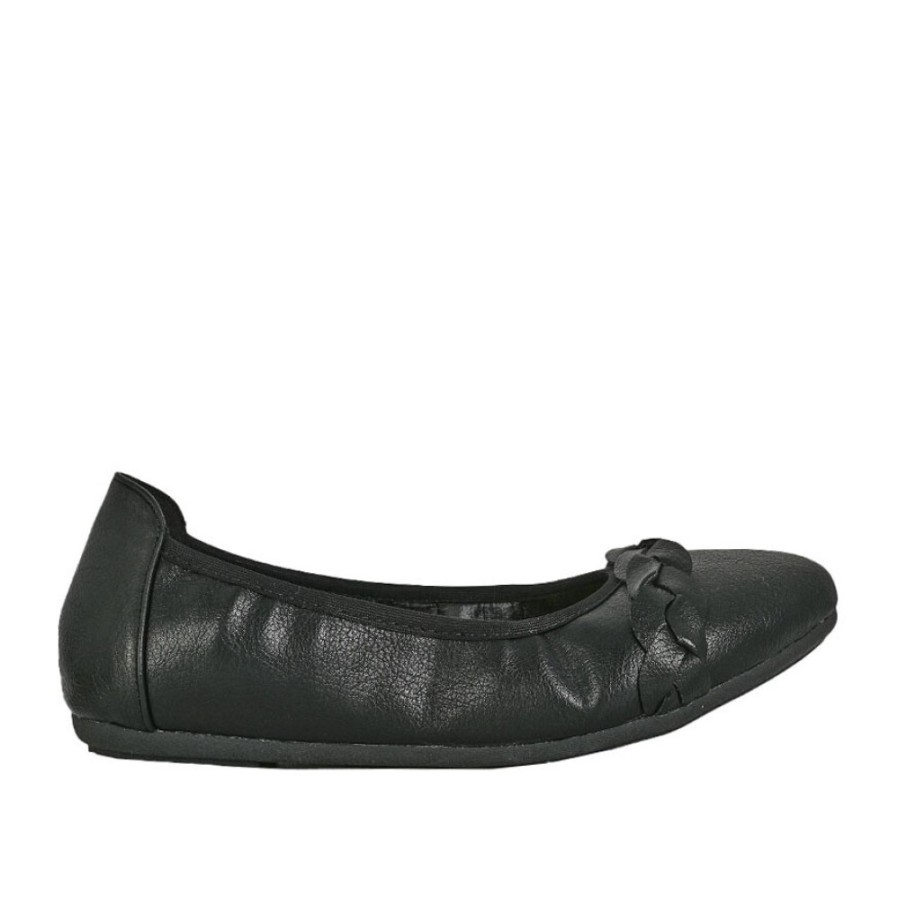 Femme VICE VERSA  | Ballerines Souples Femme Noir A Tresse Vice Versa